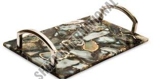 Grey Agate Serving Tray