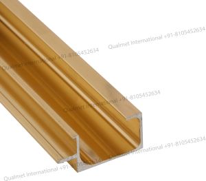 Kitchen Cabinet 19mm G Handle Profile- Golden Glossy