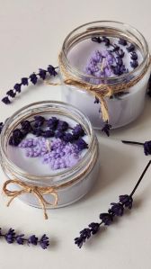 botanical scented lavender candles