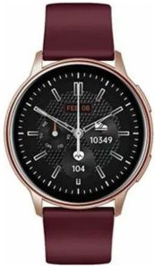 Syska SSW106 Smart Watch Smartwatch (Rose Gold Strap, M)