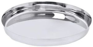 10 Inch Round Stainless Steel Dinner Plate