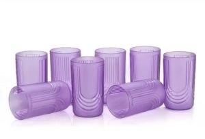 Purple Plastic Glass Set