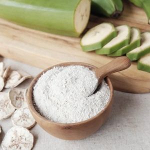 Pure green banana powder