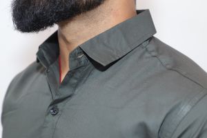 Plain Cotton Blend Shirts