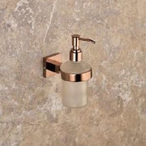 Rose Gold Touch Glass Soap Dispenser