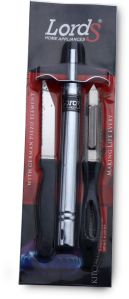 Lods Gas Lighter Knife and Peeler Combo Pack