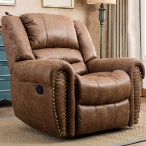 Oakcraft Padded Seat Nut Brown Recliner Sofa Chair