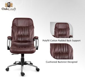 Oakcraft Rapture High Back Leatherette Ergonomic Office Chair