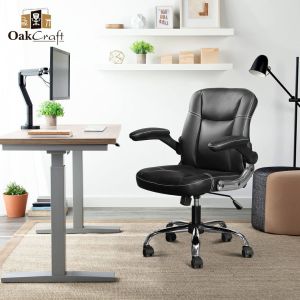 Oakcraft Stratos Medium Back Leatherette Ergonomic Office Chair