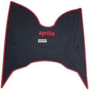 FOOTMAT APRILIA RED & BLACK