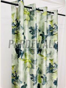 Swiss Green Orchid Flower Curtain