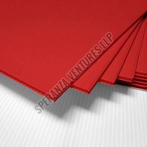 Red PP Corrugated Sheets