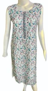 Multicolor Party Wear Rayon Printed Kurti