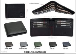 BUFFLEA25 Mens PU Leather Wallet