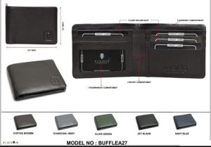 BUFFLEA27 Mens PU Leather Wallet