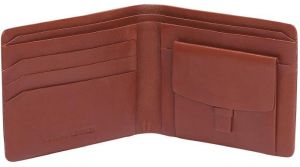 Mens Dark Brown PU Leather Wallet