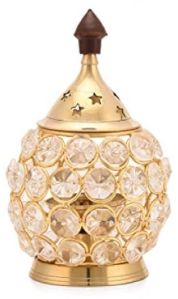 Brass Crystal Matki shape Diya