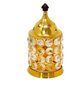 Pure Brass Large Diamond Akhand Diya