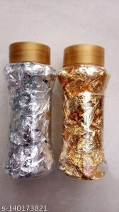 Gold and silver foil flakes