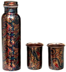 printed bottle glass set