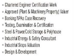 Third party inspection (chartered Engg )work