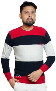 Mens Falt Knit Cotton Full Sleeve Sweater