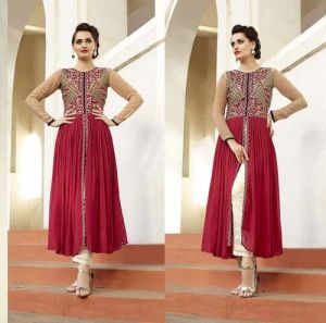 Ladies Polyester Party Wear Designer Kurti