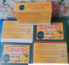 Turmeric hand made organic ingredients herbal soap