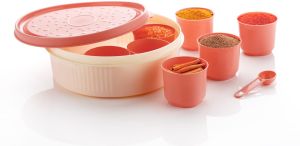 Round Plastic Spice Box