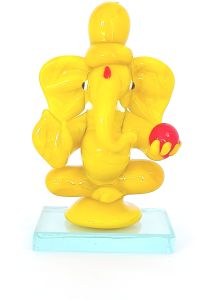 Glass Lord Ganesha Showpiece