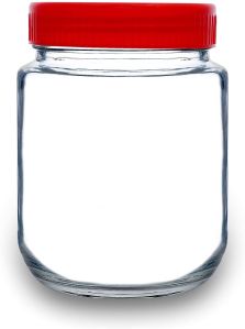 Round Glass Jar