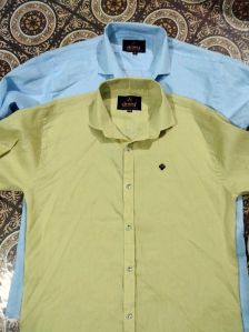 Mens Cotton Full Sleeve Plain Shirt