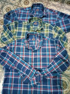 Mens Cotton Full Sleeves Check Shirt