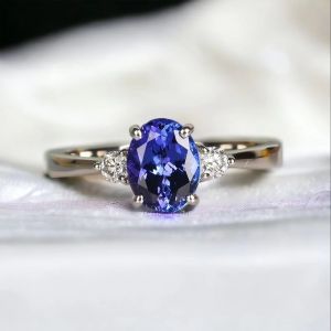 Natural Tanzanite Engagement Ring for Women