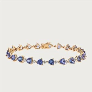 Tanzanite Silver Sterling 925 Bracelet