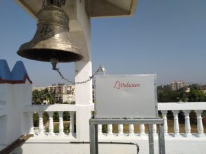 high mounted automatic church bell system