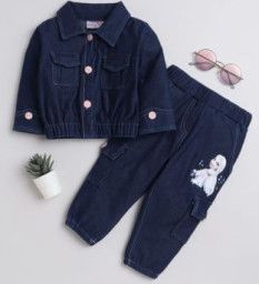 Denim Jacket 4 Pocket Pant Set