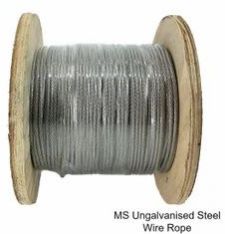 5 mm Ungalvanised Mild Steel Wire Rope