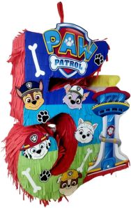 5 number blue helium birthday foil paw patrol theme