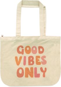 Printed canvas tote bag