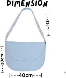 Sling bag (sky blue),quilted