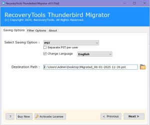 Thunderbird to Outlook Converter