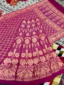 ladies handloom jacquard lehenga choli