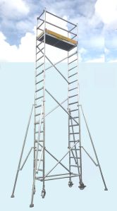 Aluminium Single Width Mobile Scaffolding Tower