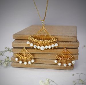 14krt Retro pendant set