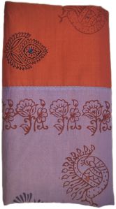 Polycotton handloom block print saree