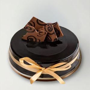 Decorated Chocolate Truffle Cake