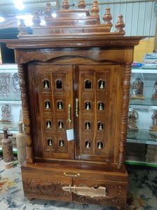 Teak pooja room