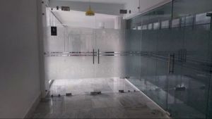 toughened glass door