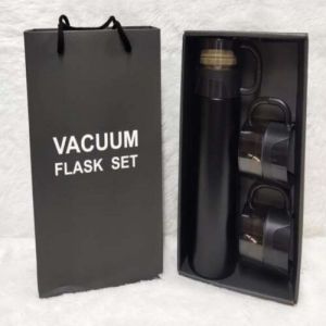 Vacuum Bottle with 2 Cup Set